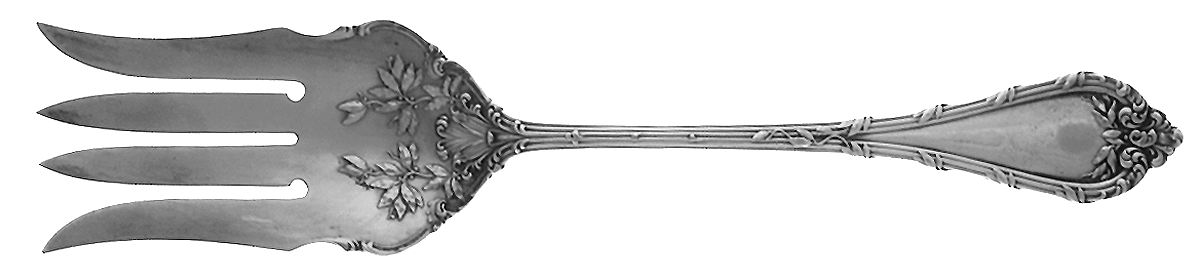 Madame Royale (Sterling, 1897) Solid Salad Serving Fork by Durgin-1
