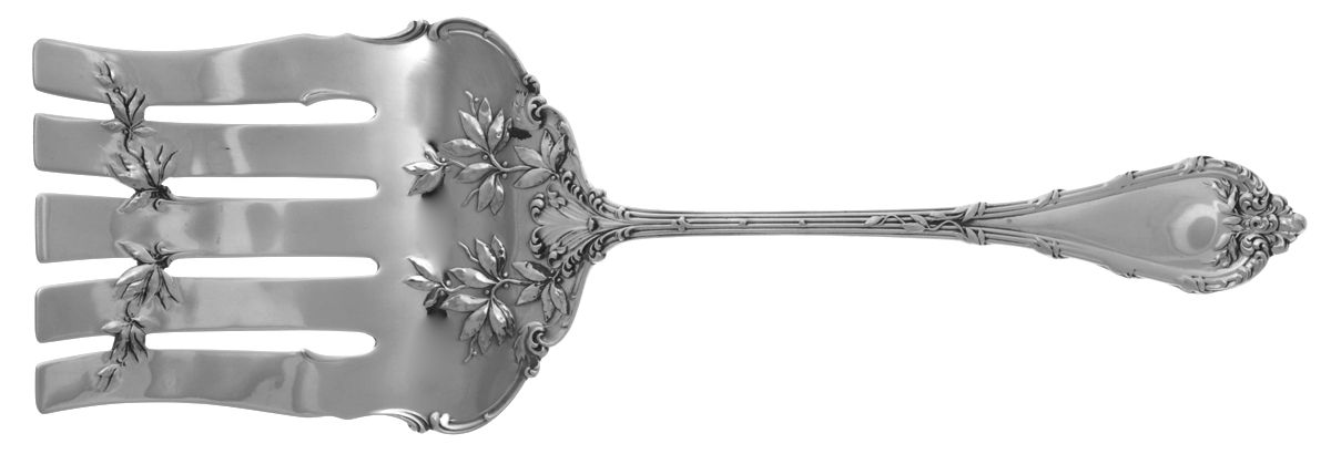 Madame Royale (Sterling, 1897) Large Solid Asparagus Serving Fork by Durgin-1