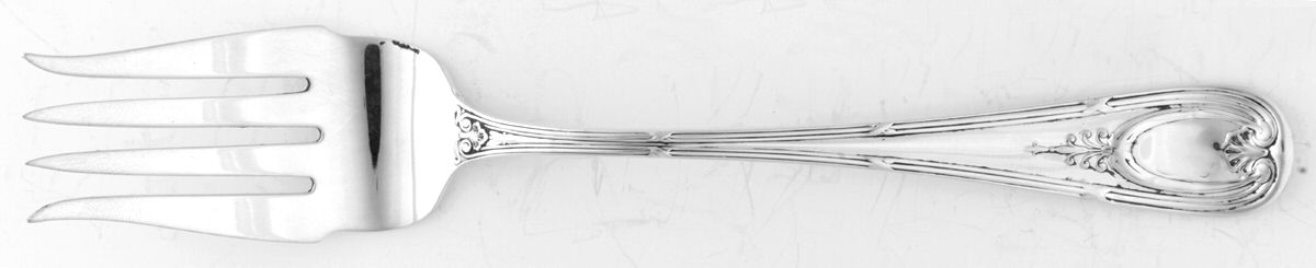 Navarre (Sterling, 1909) Small Individual Solid Fish/Salad Fork by Durgin-1