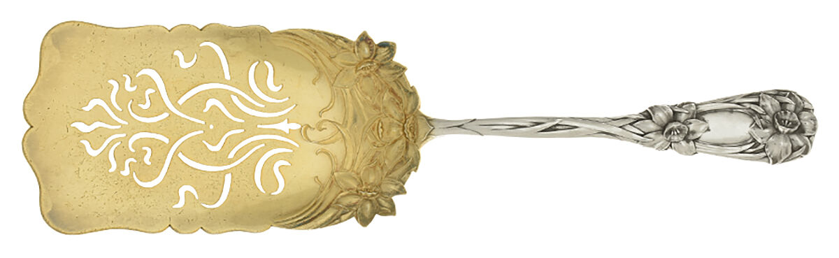 New Art (Sterling, 1899) Small Pierced Solid Croquette Server by Durgin-1