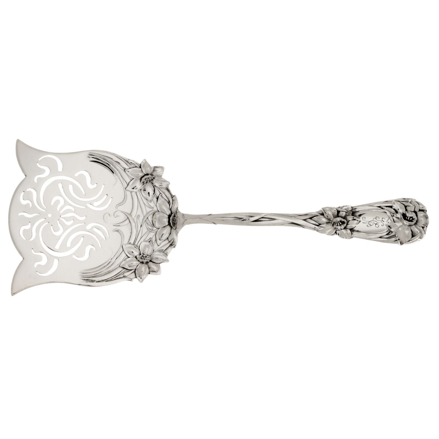New Art (Sterling, 1899) Large Cucumber Server by Durgin-1