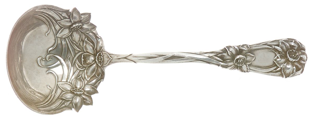 New Art (Sterling, 1899) Solid Piece Cream Ladle by Durgin-1