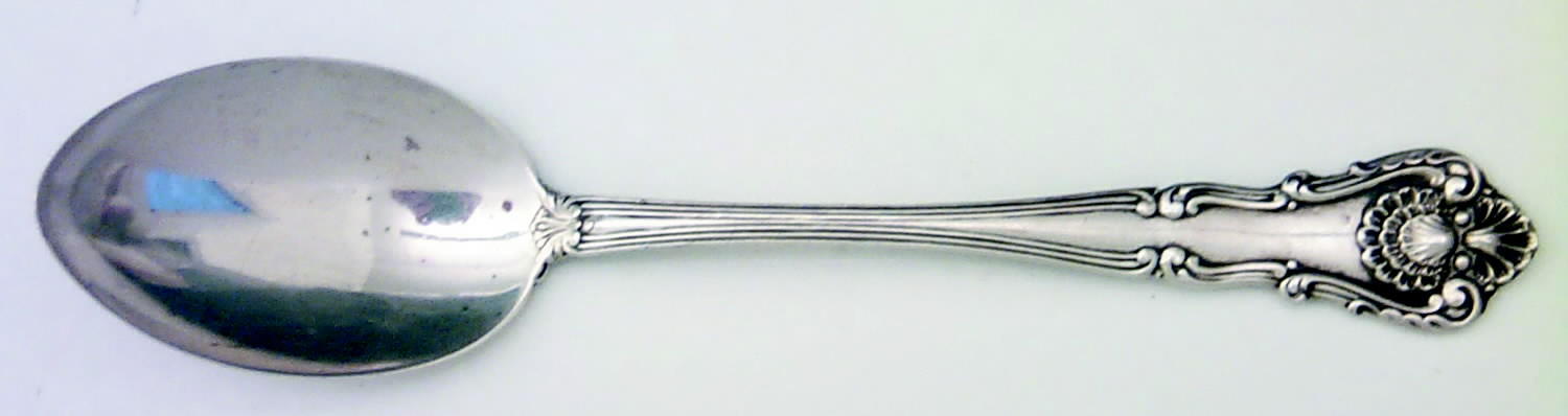 New Queens (Sterling, 1900) Five O'Clock Teaspoon by Durgin-1