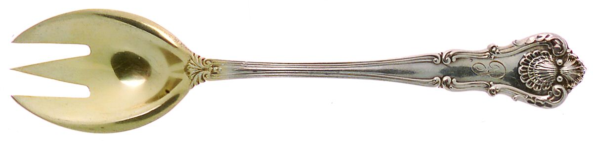 New Queens (Sterling, 1900) Ice Cream Fork by Durgin-1