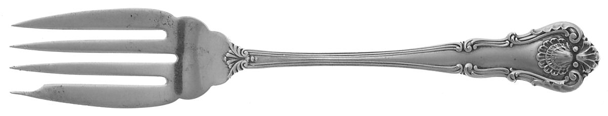 New Queens (Sterling, 1900) Individual Salad Fork by Durgin-1