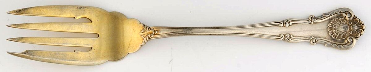 New Queens (Sterling, 1900) Individual Salad Fork by Durgin-1