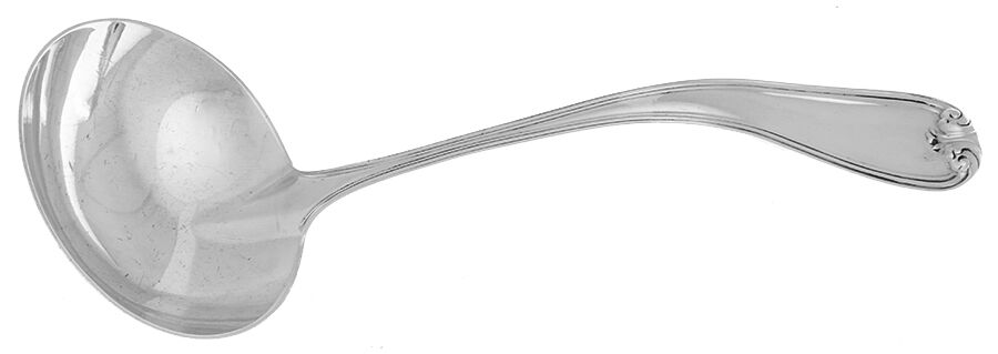 New Standish (Sterling, 1905) Solid Piece Cream Ladle by Durgin-1