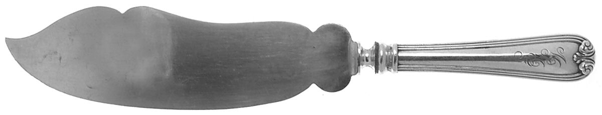 New Standish (Sterling, 1905) Large Ice Cream Slicer with Silverplate Blade by Durgin-1