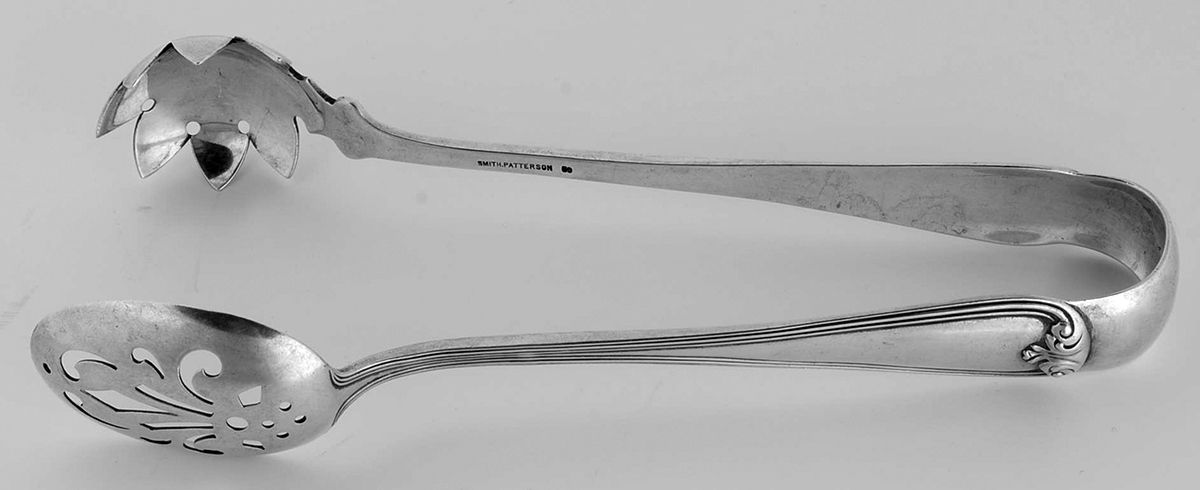 New Standish (Sterling, 1905) Large Ice Serving Tongs by Durgin-1