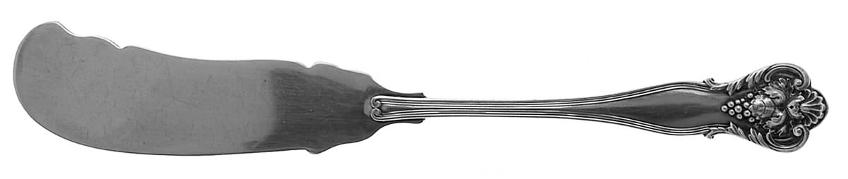 New Vintage (Sterling, 1904) Medium Flat Handle Butter Spreader by Durgin-1