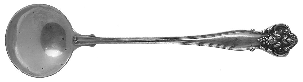 New Vintage (Sterling, 1904) Round Bowl Soup Spoon (Bouillon) by Durgin-1