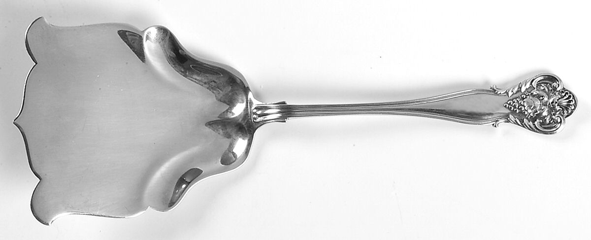 New Vintage (Sterling, 1904) Solid Waffle Server by Durgin-1