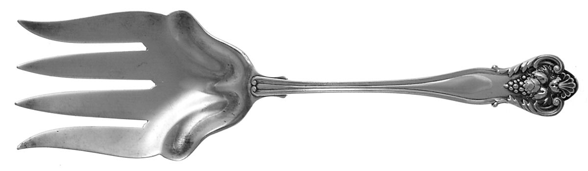 New Vintage (Sterling, 1904) Small Solid Fish Serving Fork by Durgin-1