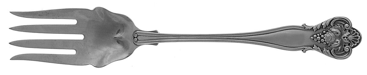 New Vintage (Sterling, 1904) Large Individual Solid Fish/Salad Fork by Durgin-1