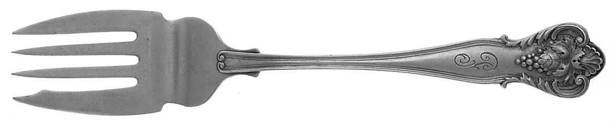 New Vintage (Sterling, 1904) Small Individual Solid Fish/Salad Fork by Durgin-1