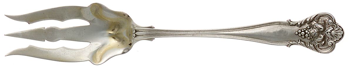 New Vintage (Sterling, 1904) Old Style Pickle Fork by Durgin-1