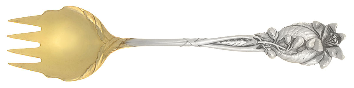 Orange Blossom (Sterling, 1898) Large Individual Terrapin Fork by Durgin-1