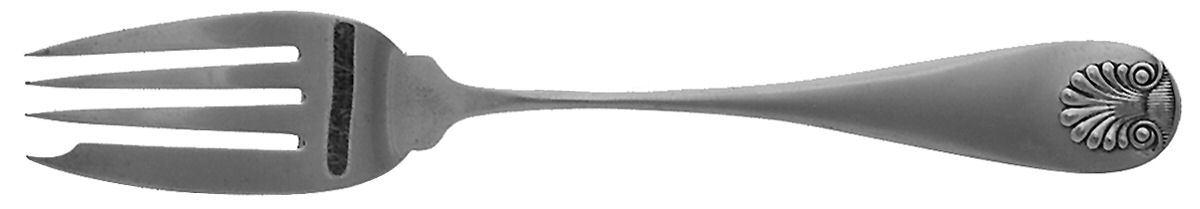 Shell (Sterling, 1890) Individual Salad Fork by Durgin-1