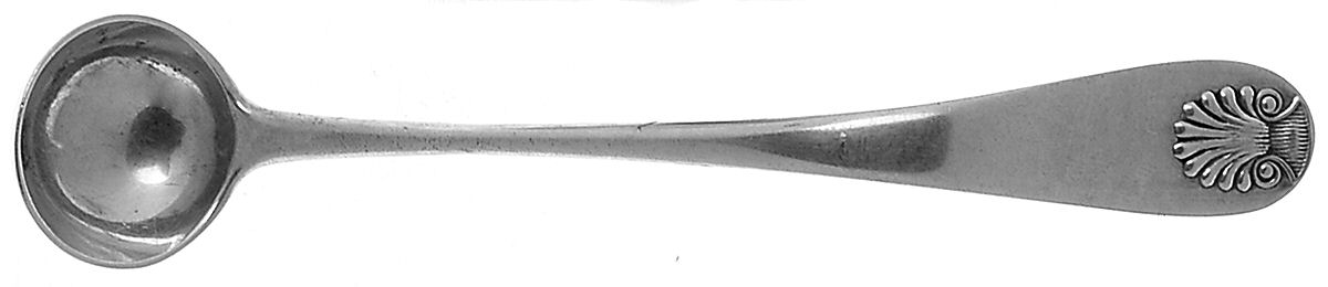 Shell (Sterling, 1890) Mustard Spoon by Durgin-1
