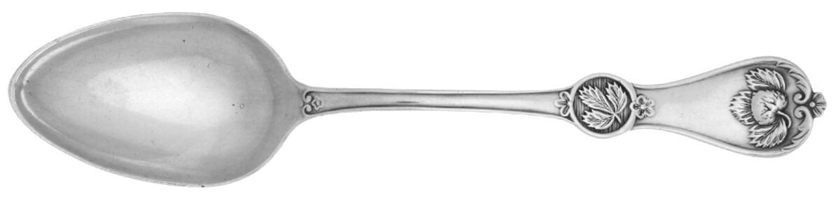 Strawberry (Coin, 1874) Spoon-Dessert/Oval Soup by Durgin-1