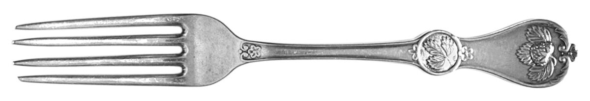 Strawberry (Coin, 1874) Fork by Durgin-1