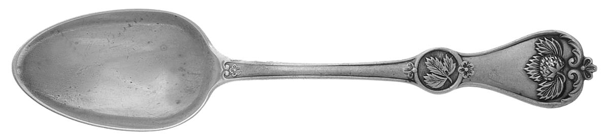 Strawberry (Coin, 1874) Teaspoon by Durgin-1