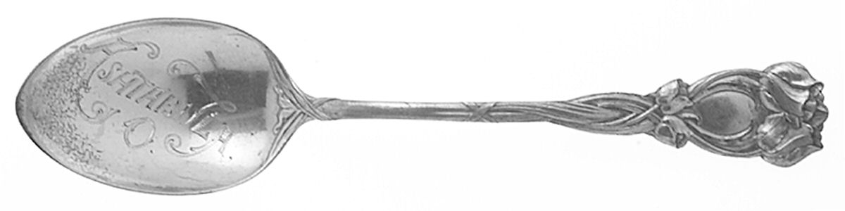 Tulip (Sterling, 1898) Souvenir Spoon (Teaspoon) by Durgin-1