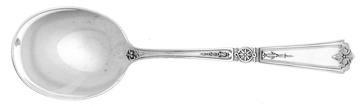 Victorian-Sheraton (Sterling) Round Bowl Soup Spoon (Cream Soup) by Durgin-1