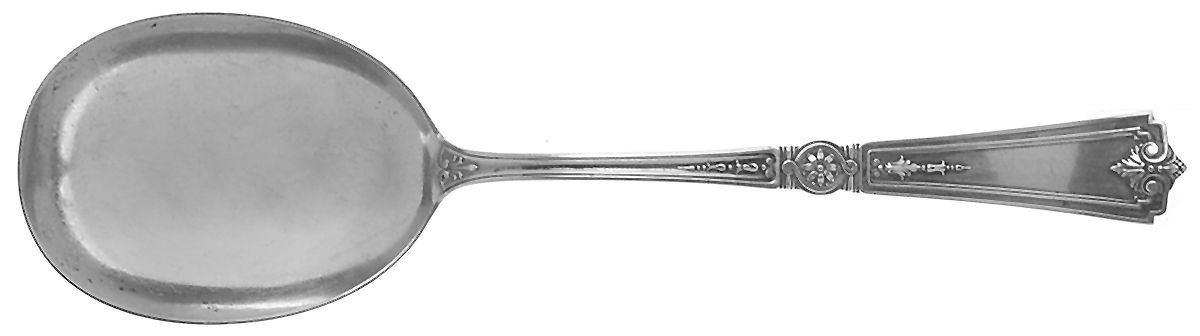 Victorian-Sheraton (Sterling) Solid Salad Serving Spoon by Durgin-1