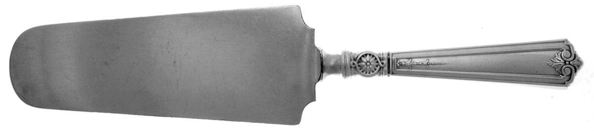 Victorian-Sheraton (Sterling) Cake Knife with Silverplate Blade by Durgin-1
