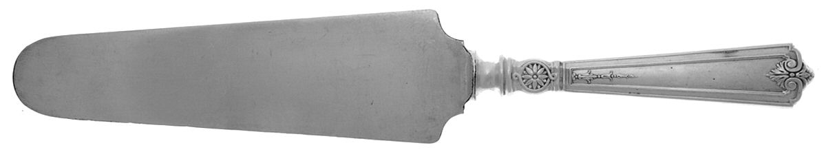 Victorian-Sheraton (Sterling) Cake Knife with Silverplate Blade by Durgin-1