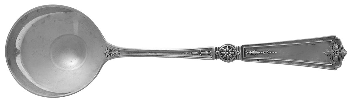 Victorian-Sheraton (Sterling) Round Bowl Soup Spoon (Bouillon) by Durgin-1