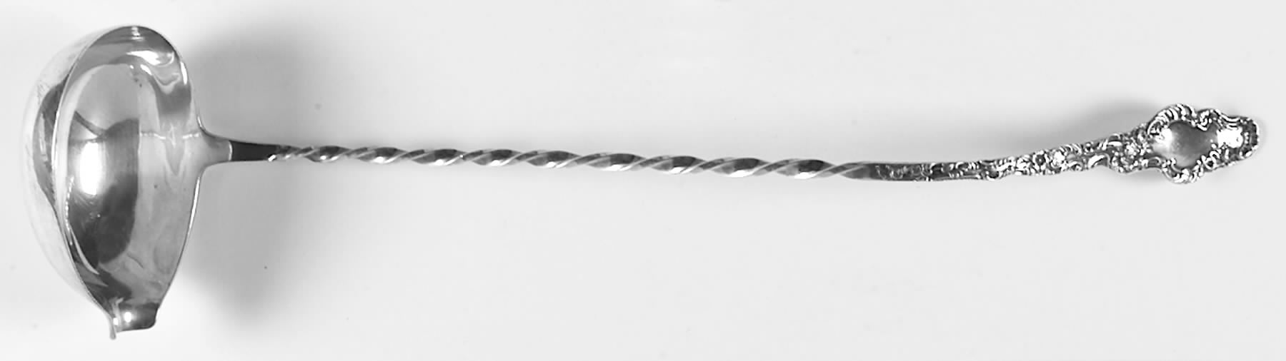 Watteau (Sterling, 1891) Punch Ladle Solid Piece w/Twist Handle by Durgin-1