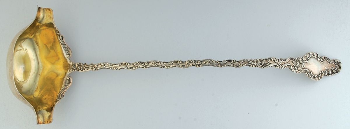 Watteau (Sterling, 1891) Punch Ladle Solid Piece by Durgin-1
