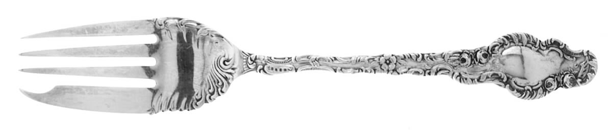 Watteau (Sterling, 1891) Individual Salad Fork by Durgin-1