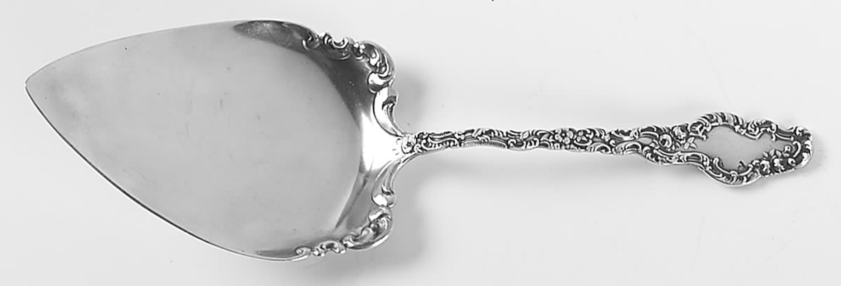 Watteau (Sterling, 1891) Large Solid Pie Knife by Durgin-1