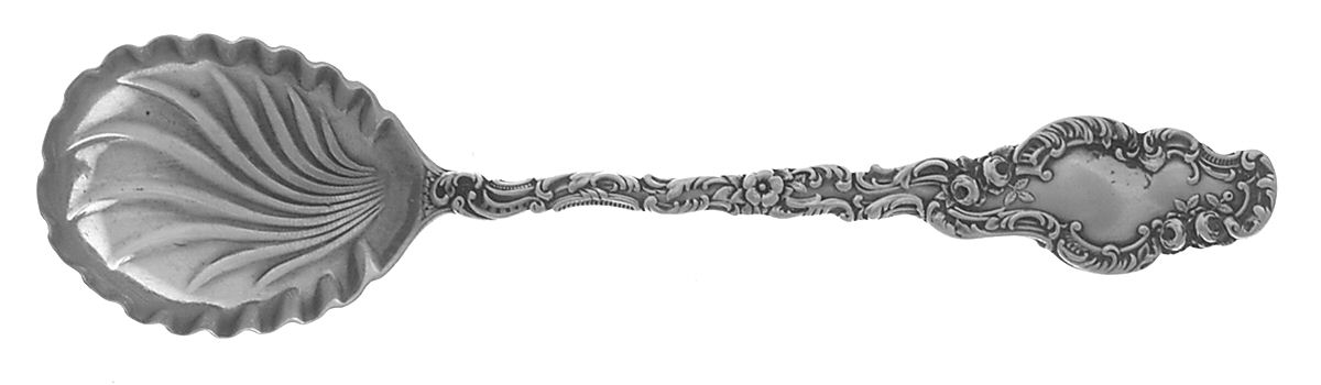 Watteau (Sterling, 1891) Sugar Shell Spoon by Durgin-1