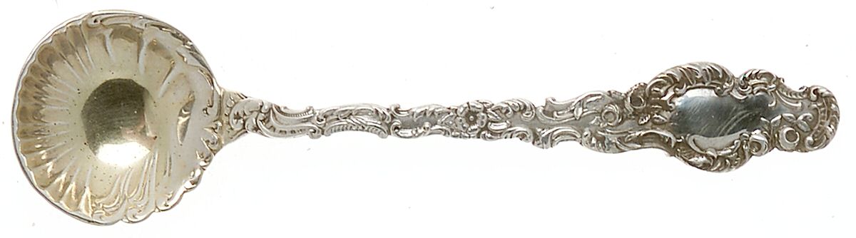 Watteau (Sterling, 1891) Master Salt Spoon by Durgin-1