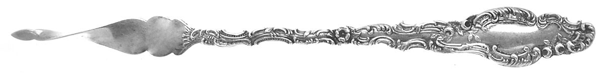 Watteau (Sterling, 1891) One Tine Butter Pick by Durgin-1