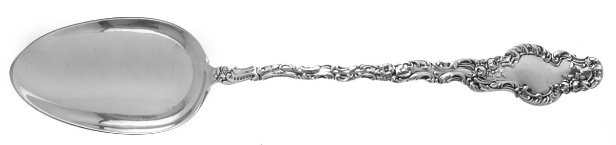Watteau (Sterling, 1891) Gravy/Dressing Spoon with Button by Durgin-1
