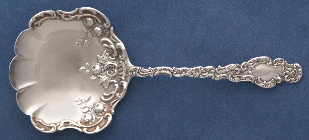 Watteau (Sterling, 1891) Solid Bon Bon Spoon by Durgin-1