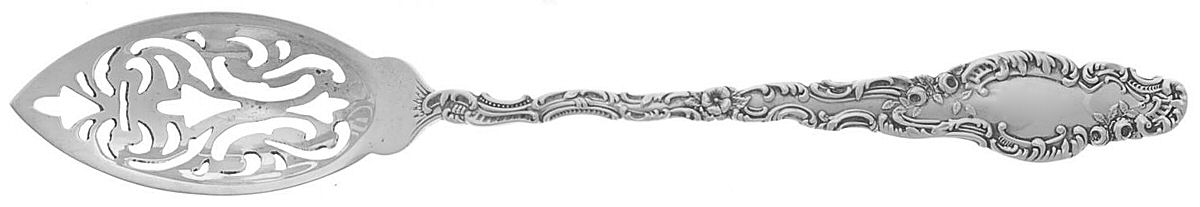 Watteau (Sterling, 1891) Pierced Bowl Short Handle Olive Spoon by Durgin-1