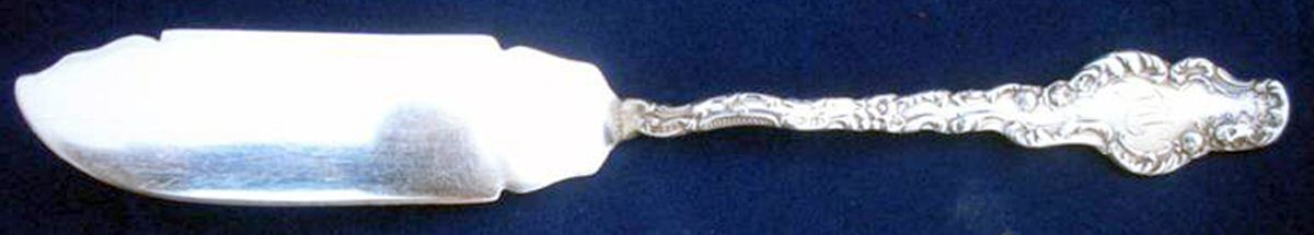 Watteau (Sterling, 1891) Flat Handle Master Butter Knife by Durgin-1