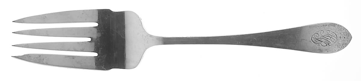 1776 (Sterling, 1886) Large Solid Cold Meat Serving Fork by Dominick & Haff-1