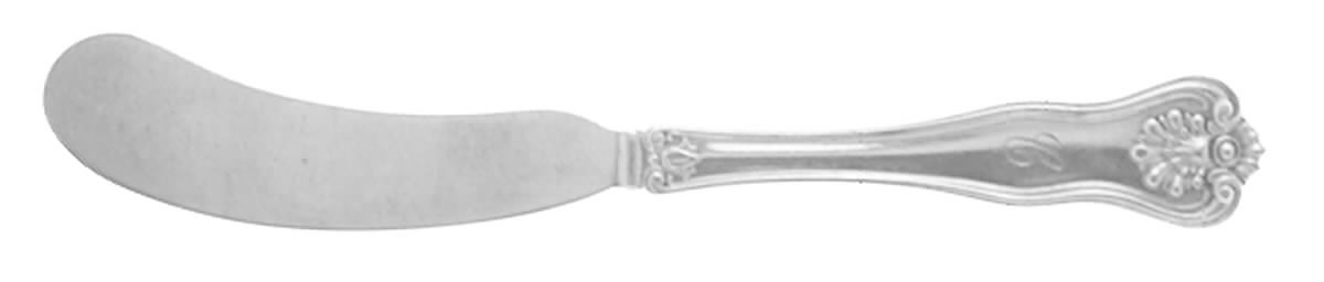 Alexandra (Sterling, 1903) Large Flat Handle Butter Spreader by Dominick & Haff-1