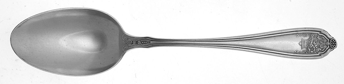 Basket of Flowers (Sterling, 1920) Dessert/Oval Soup Spoon by Dominick & Haff-1