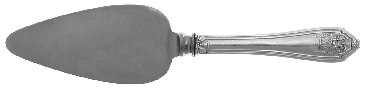 Basket of Flowers (Sterling, 1920) Cheese Server with Stainless Blade by Dominick & Haff-1