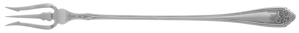 Basket of Flowers (Sterling, 1920) Long Handle Olive Fork by Dominick & Haff-1