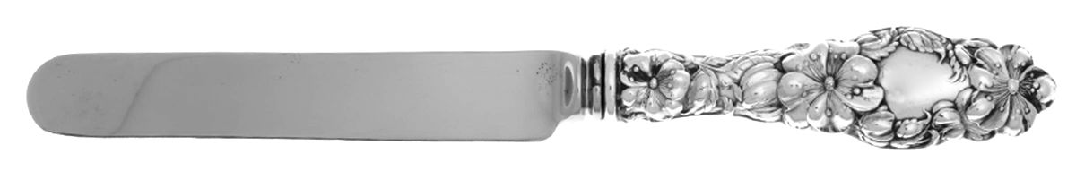 Blossom (Sterling, 1905) Blunt Hollow Knife with Bolster by Dominick & Haff-1