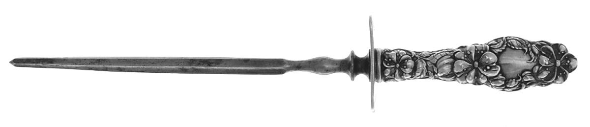 Blossom (Sterling, 1905) Small Knife Sharpener W/Sterling Guard by Dominick & Haff-1